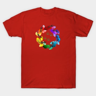 Salamander dancer in the colors,blue tails T-Shirt